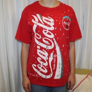 Vintage retro 90s coca-cola coke T-shirt shirt